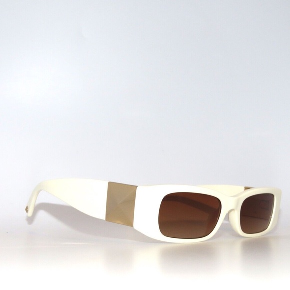 Valentino 4105 511813 Ivory Brown Gradient VA4105 Sunglasses - Picture 3 of 6